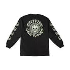 Spitfire Deathmask Classic Longsleeve T-Shirt - Black/GITD - Switch Skate & Snow