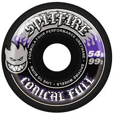 Spitfire F4 Colour Pack Conical Full Wheels - 54mm 99D - Black - Switch Skate & Snow