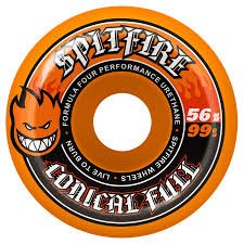 Spitfire F4 Colour Pack Conical Full Wheels - 56mm 99D - Orange - Switch Skate & Snow