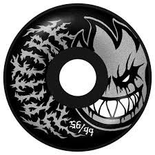 Spitfire F4 Deathmask II Bighead Radial Full Wheels - 56mm 99D - Black - Switch Skate & Snow