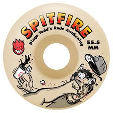 Spitfire F4 Diego Rude Awakening Classic Wheels - 55.5mm 99D - Switch Skate & Snow