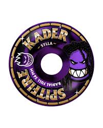 Spitfire F4 Kader Rolly Radial Full Wheels - 56mm 99D - Black/Purple Swirl - Switch Skate & Snow