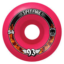 Spitfire F4 Radial Wheels - 54mm 93D - Pink - Switch Skate & Snow