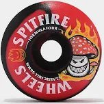 Spitfire F4 Shroom Bighead Classic Full Wheels - 99D - 56mm - Black/Red Swirl - Switch Skate & Snow
