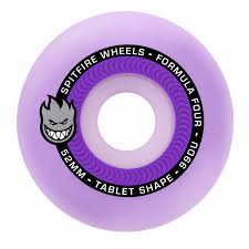 Spitfire F4 Team Colour Tablet Wheels - 52mm 99D - Lavender - Switch Skate & Snow