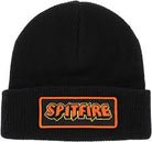 Spitfire Hellfire Script Patch Cuff Beanie - Black - Switch Skate & Snow