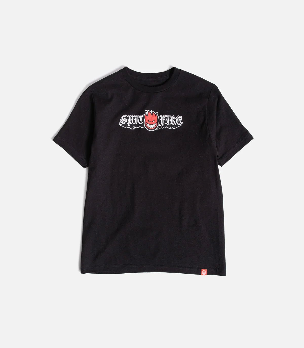 Spitfire Old E Drop Bighead T-Shirt - Black/Red-Black-White - Switch Skate & Snow