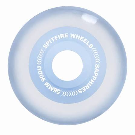 Spitfire X April F4 Sapphire Wheels - 56mm 90D - Clear Light Blue - Switch Skate & Snow