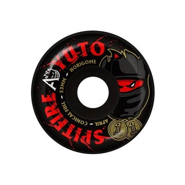 Spitfire X April F4 Yuto Conical Full Wheels - 53mm 99D - Black - Switch Skate & Snow