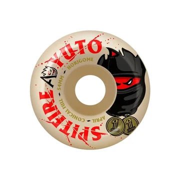 Spitfire X April F4 Yuto Conical Full Wheels - 54mm 99D - Natural - Switch Skate & Snow