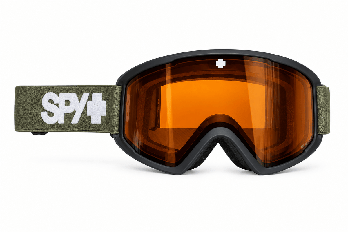 Spy 2027 Crusher Goggle - Matte Black/Olive - LL Persimmon - Switch Skate & Snow