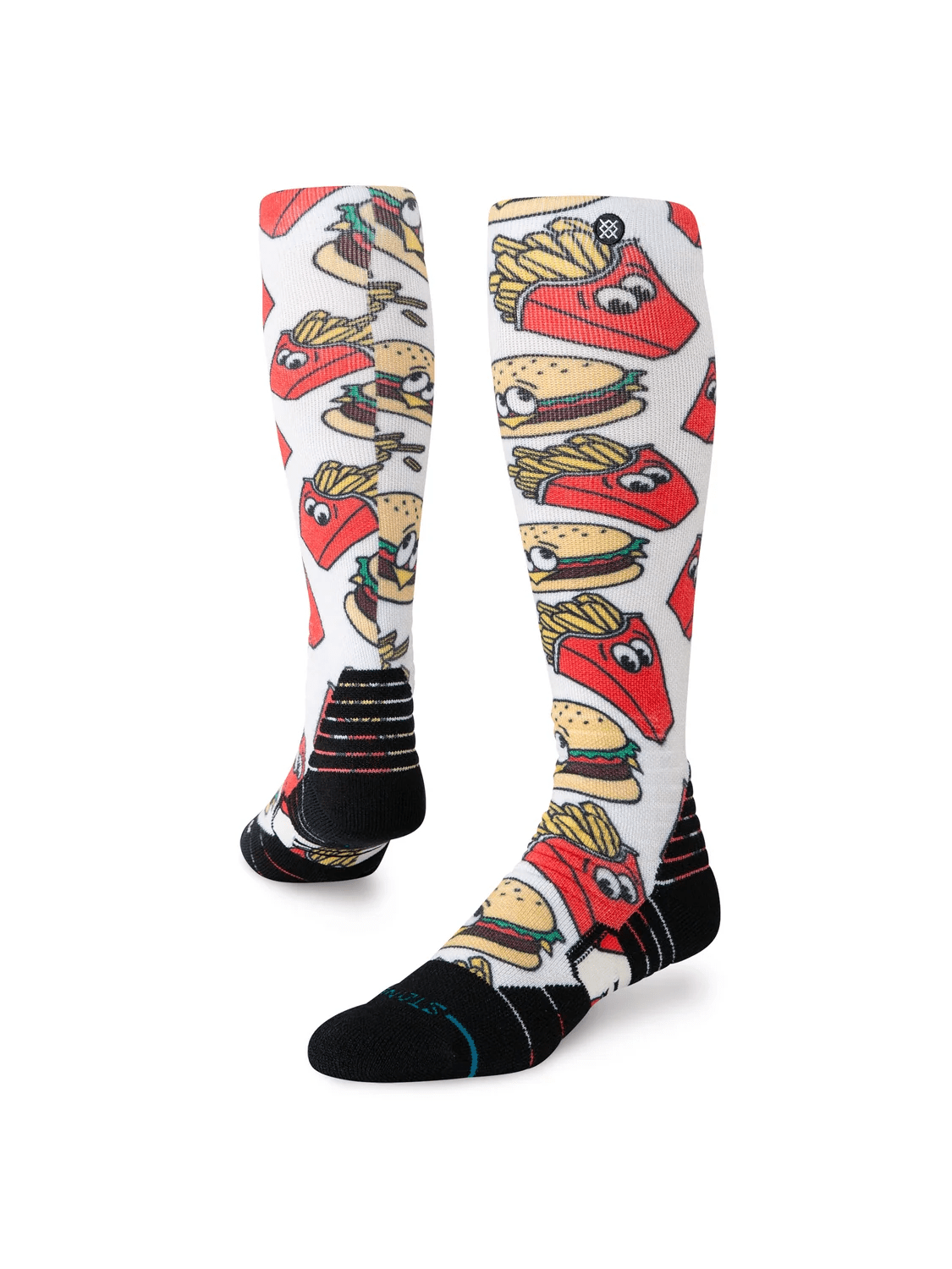 Stance 2027 Snow Combo Meal Mid Poly Socks - Red - Switch Skate & Snow
