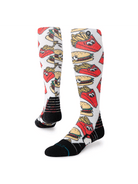 Stance 2027 Snow Combo Meal Mid Poly Socks - Red - Switch Skate & Snow