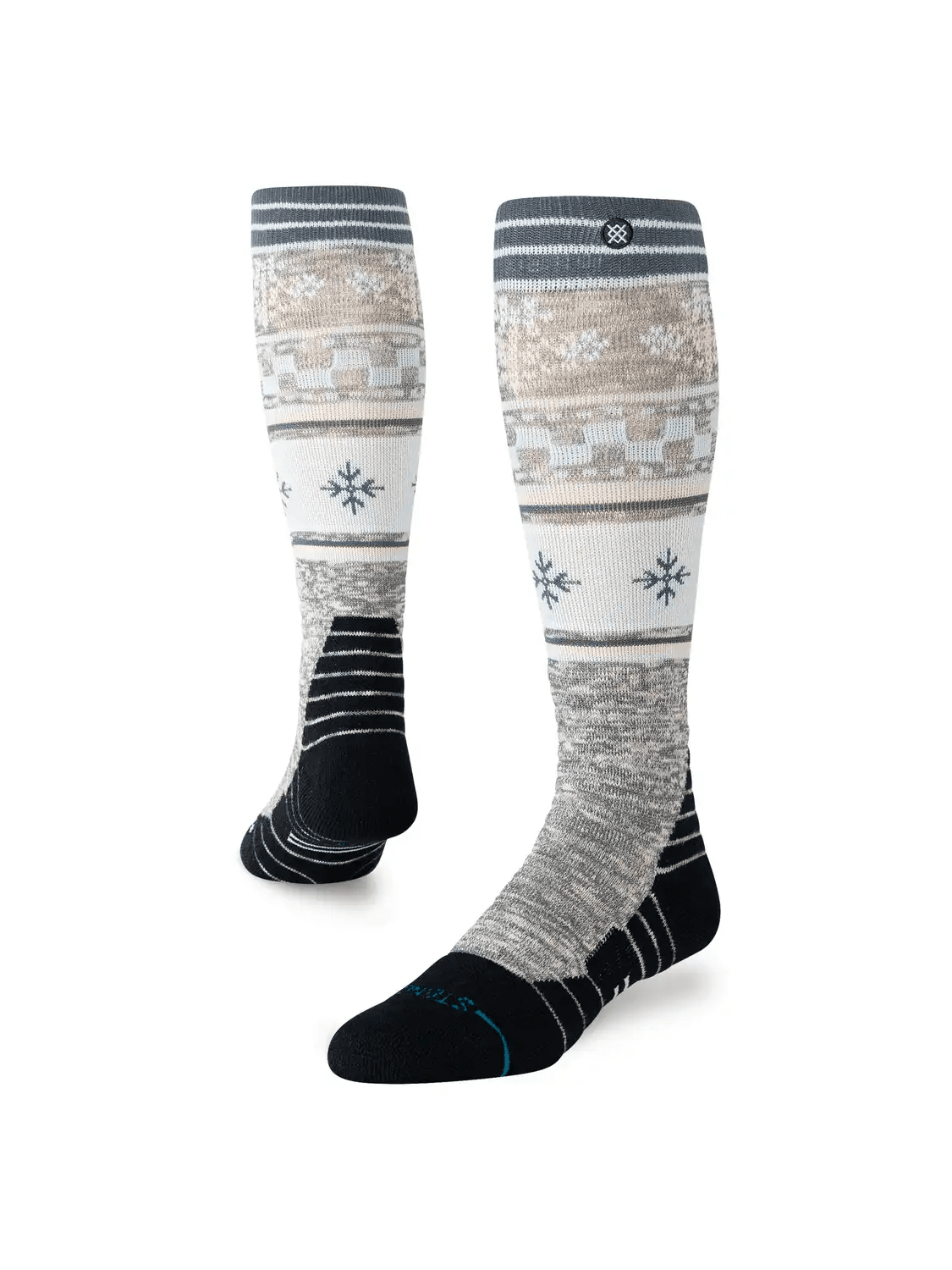Stance 2027 Snow Flake Mid Poly Socks - Ice Blue - Switch Skate & Snow