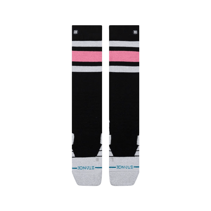Stance 2027 Womens Snow Boyd Mid Wool Socks - Black - Switch Skate & Snow