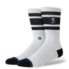 Stance Boyd Skull Socks - Heather Grey - Switch Skate & Snow