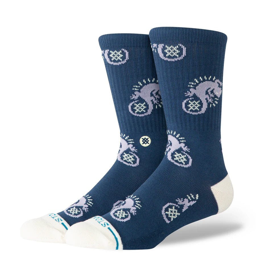 Stance Gecko Crew Socks - Purple - Switch Skate & Snow
