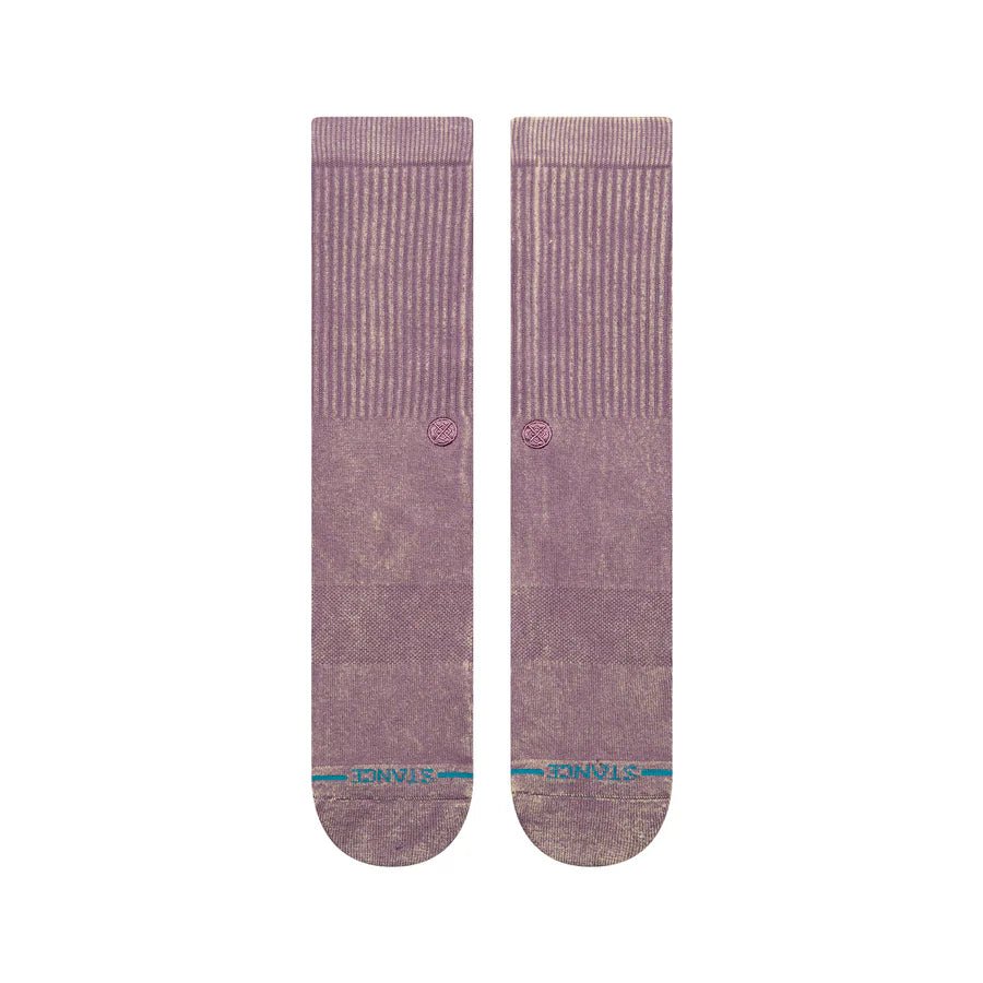 Stance Icon Dyed Crew Socks - Plum - Switch Skate & Snow