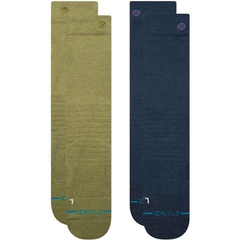 Stance Snow Socks Iconic Mid 2pk 2025 - Chive - Switch Skate & Snow