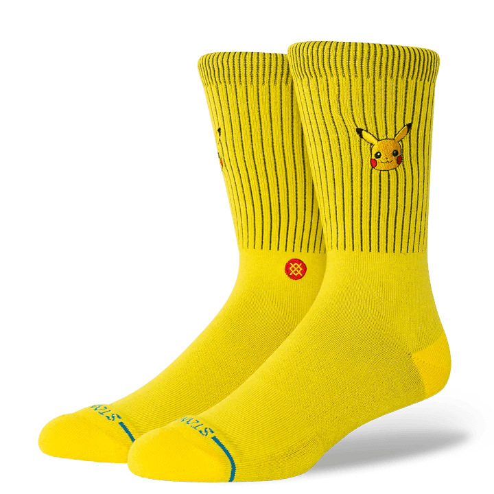Stance Socks BRPA Pikachu Crew - Yellow - Switch Skate & Snow