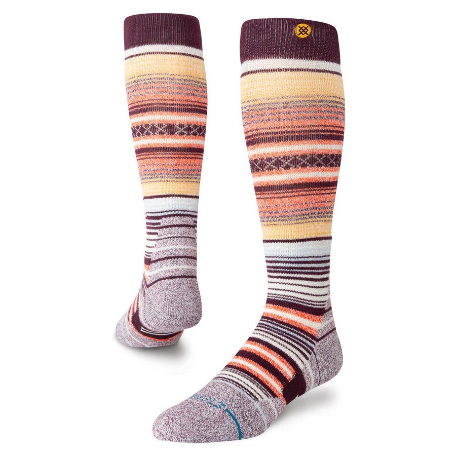 Stance Socks Curren Snow 2025 - Wine - Switch Skate & Snow