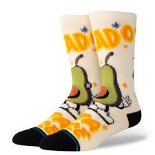 Stance Socks Food Stand Crew - Canvas - Switch Skate & Snow