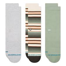 Stance Socks Repeteur Crew 3 Pack - Light Heather - Switch Skate & Snow