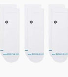 Stance STP Icon Quarter Socks 3 Pack - White - Switch Skate & Snow