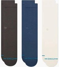 Stance STP Icon Socks 3 Pack - Charcoal - Switch Skate & Snow