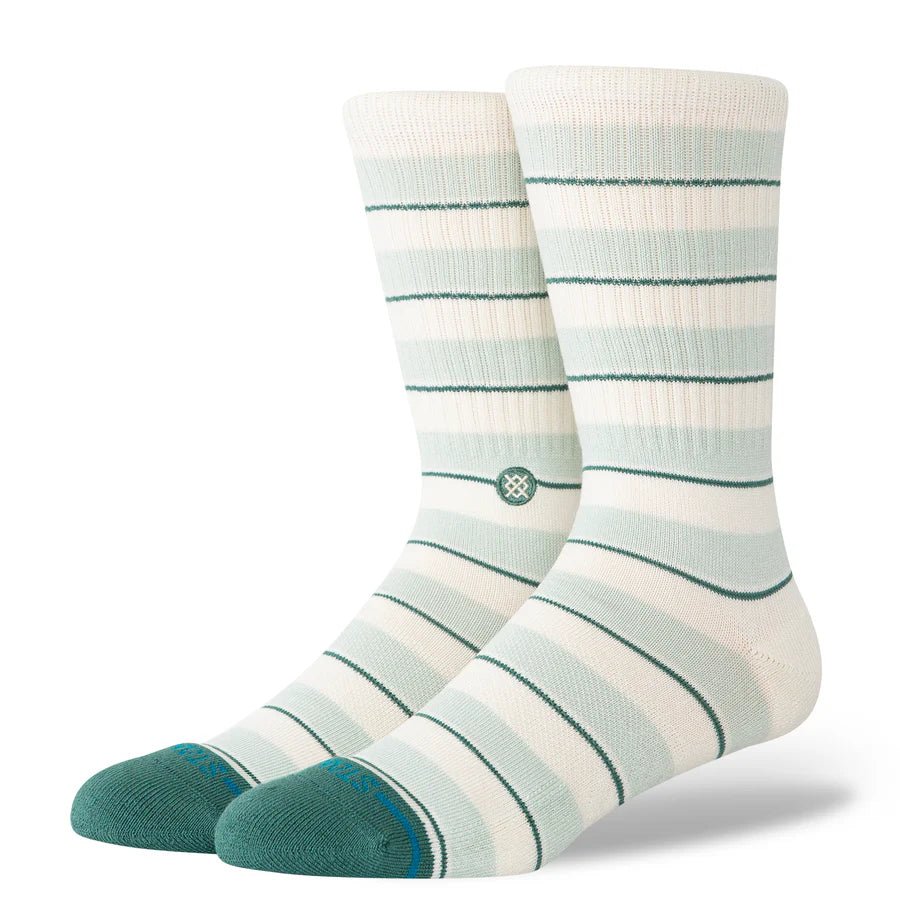 Stance Striped It Crew Socks - Teal - Switch Skate & Snow