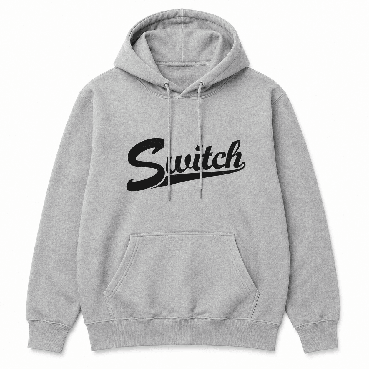 Switch Baseball Script Heavyweight Hoody - Heather Grey - Switch Skate & Snow