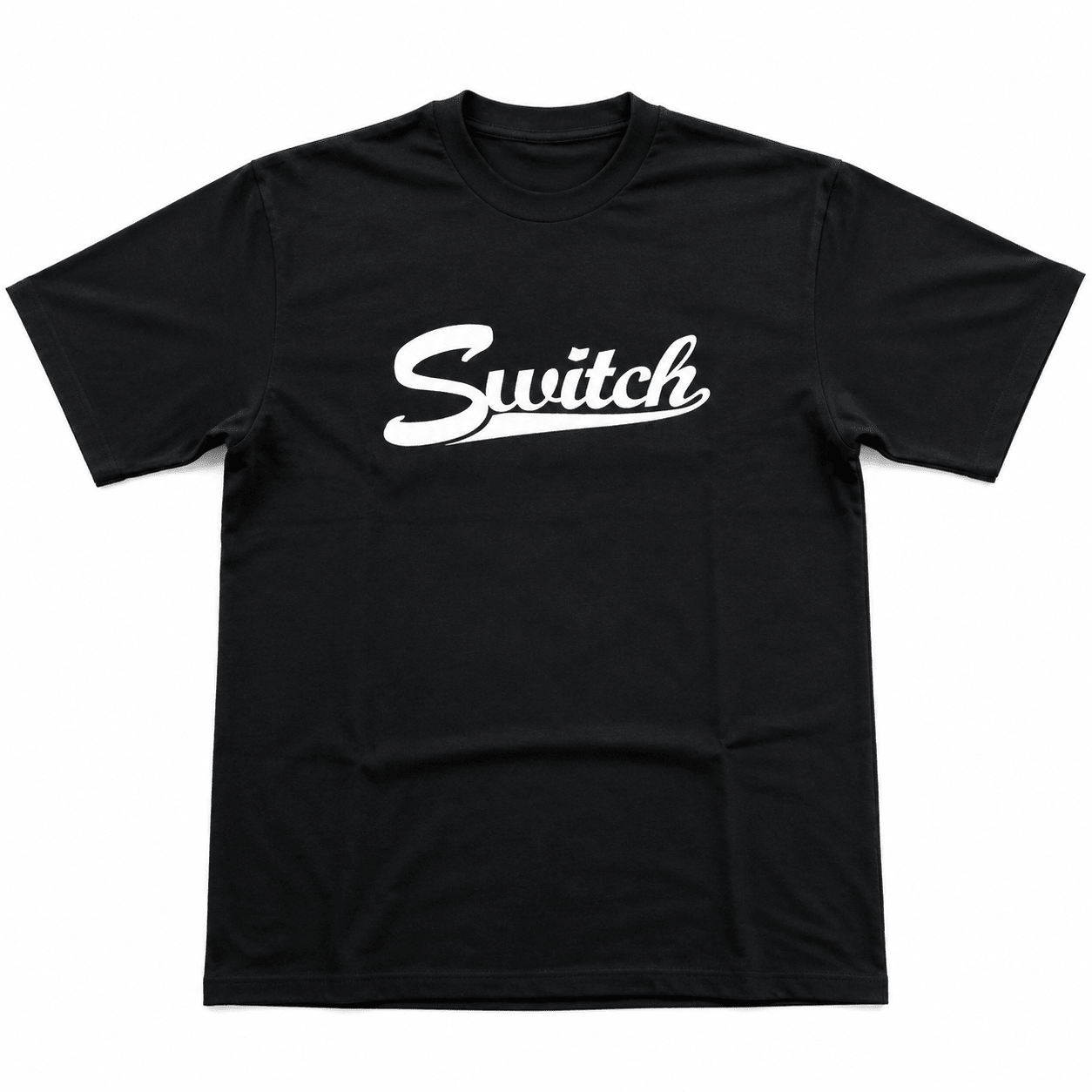 Switch Baseball Script Heavyweight T-Shirt - Black - Switch Skate & Snow
