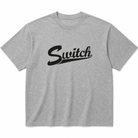Switch Baseball Script Heavyweight T-Shirt - Heather Grey - Switch Skate & Snow