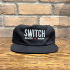 Switch OG Logo 5 - Panel Snapback Hat - Black - Switch Skate & Snow