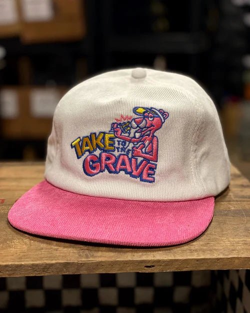 Take To The Grave - Pink Panther Corduroy Snapback Hat - Switch Skate & Snow