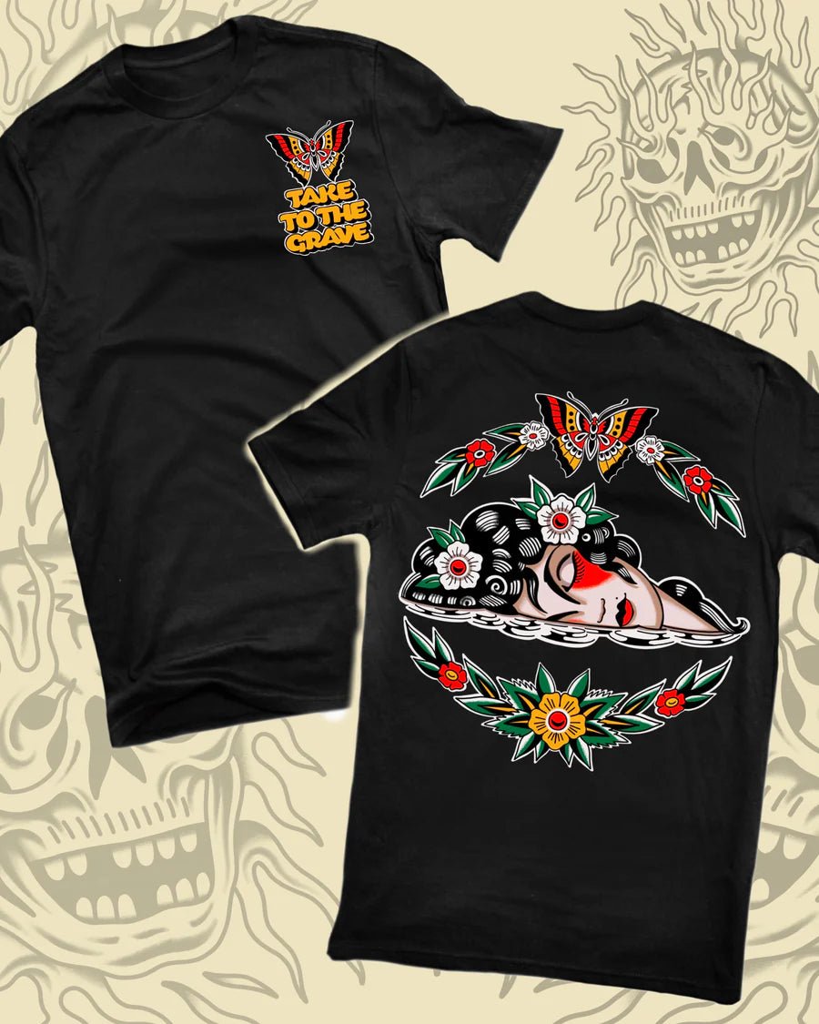 Take To The Grave - Tales From The Lake X Guido GB Tattoos T-Shirt - Switch Skate & Snow