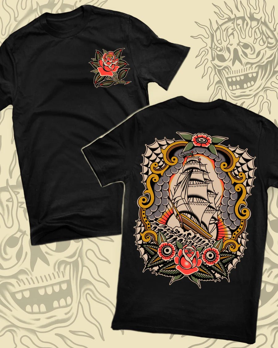 Take To The Grave - Vessel T-Shirt - Black - Switch Skate & Snow
