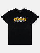 Thrasher Checkered Oval T-Shirt - Black - Switch Skate & Snow