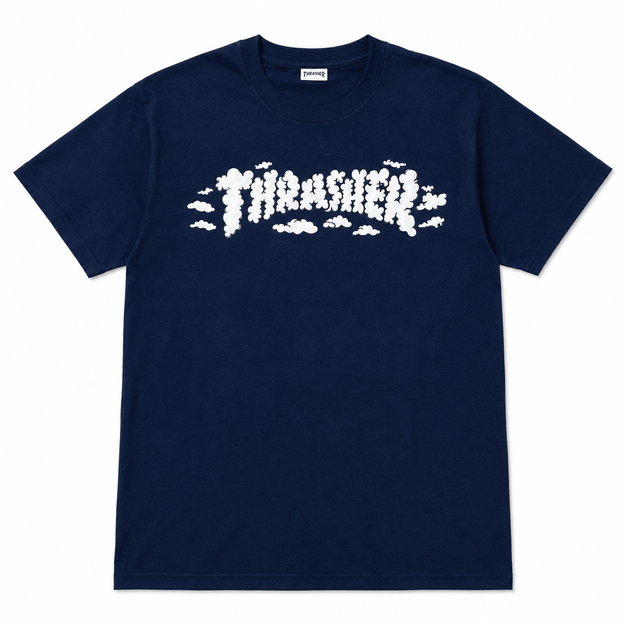 Thrasher Clouds by Spanky T-Shirt - Navy - Switch Skate & Snow