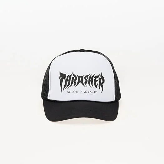 Thrasher Metal Trucker Hat - Black/White - Switch Skate & Snow