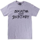 Thrasher Skate & Destroy T-Shirt - Grey - Switch Skate & Snow