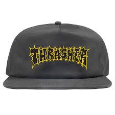Thrasher Spikey Snapback Hat - Charcoal - Switch Skate & Snow