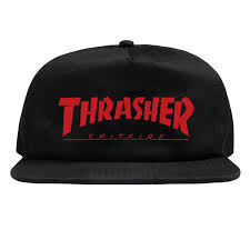 Thrasher X Spitfire Snapback Hat - Black - Switch Skate & Snow