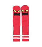 Toy Machine Monster Face Socks - Red - Switch Skate & Snow