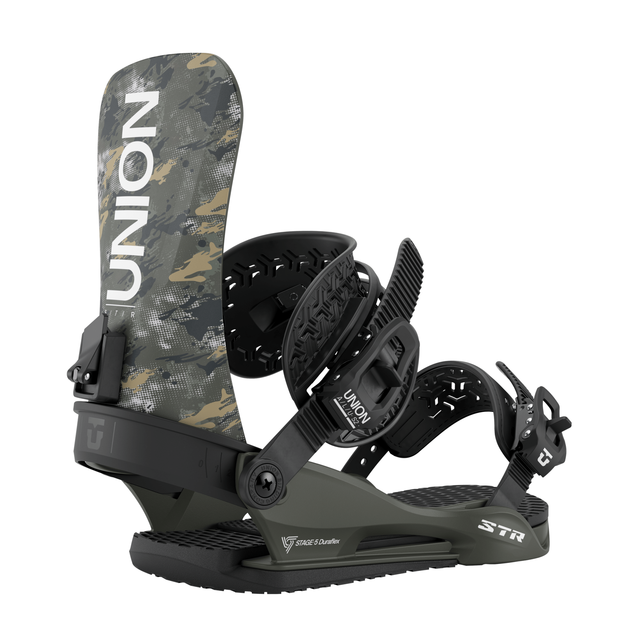 Union STR Snowboard Binding 2026 – Camo All-Mountain