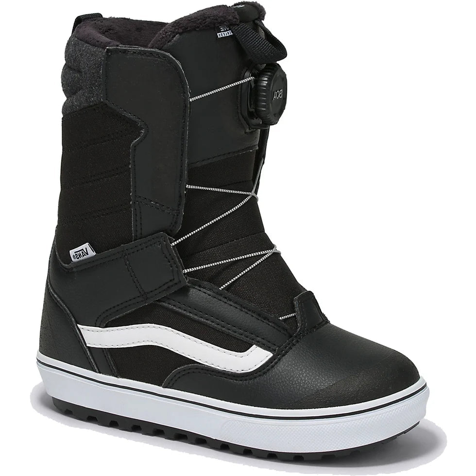 Vans Juvie Linerless Youth Snowboard Boots 2027 - Black/White - Switch Skate & Snow