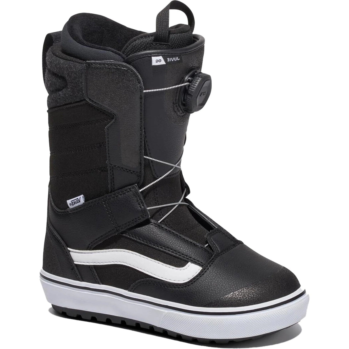 Vans Juvie OG Youth Snowboard Boots 2027 - Black/White - Switch Skate & Snow