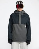 Volcom 2026 Hossegor 20K Pullover Jacket - Black - Switch Skate & Snow