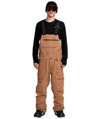 Volcom 2026 Roan Bib Overall - Terra Brown - Switch Skate & Snow