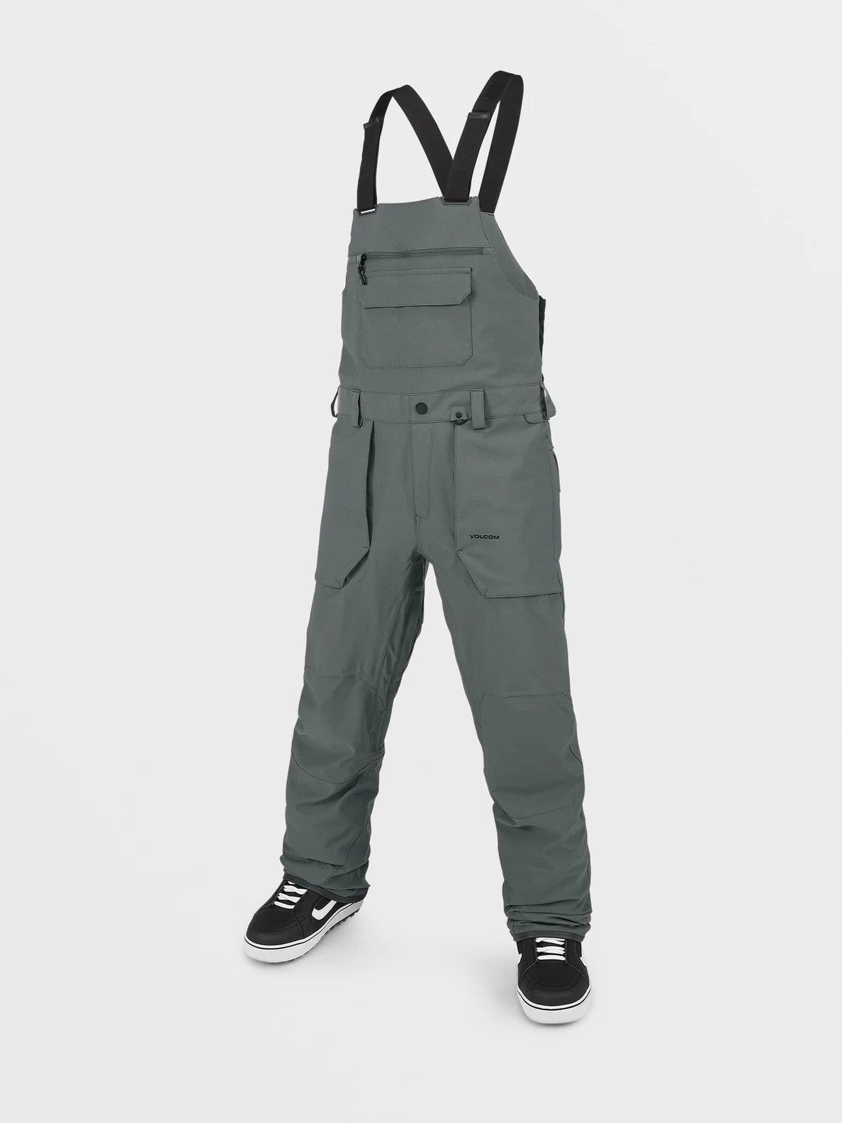 Volcom Roan Bib Overall - Charcoal - Switch Skate & Snow